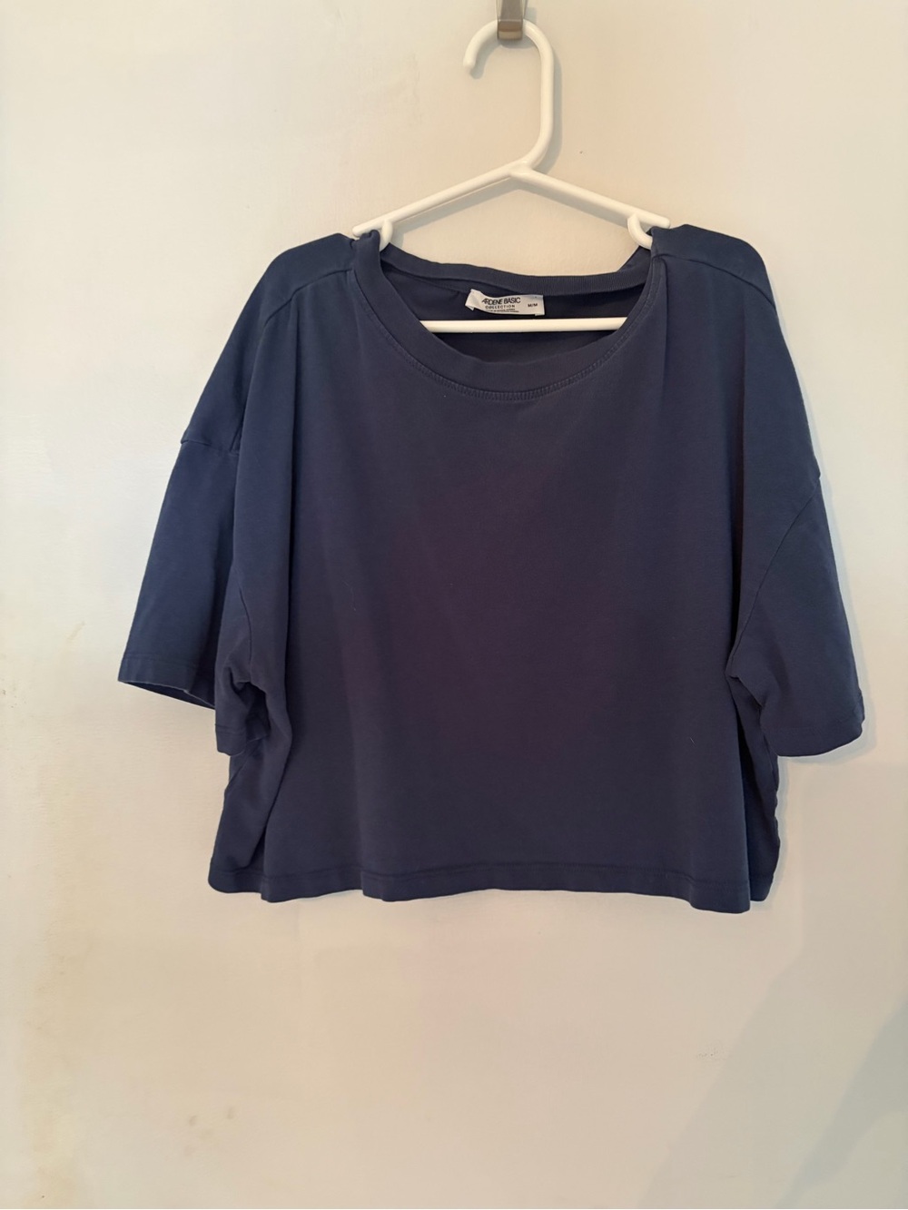 Ardene Basic Collection Navy Blue Crop Top Size Medium
